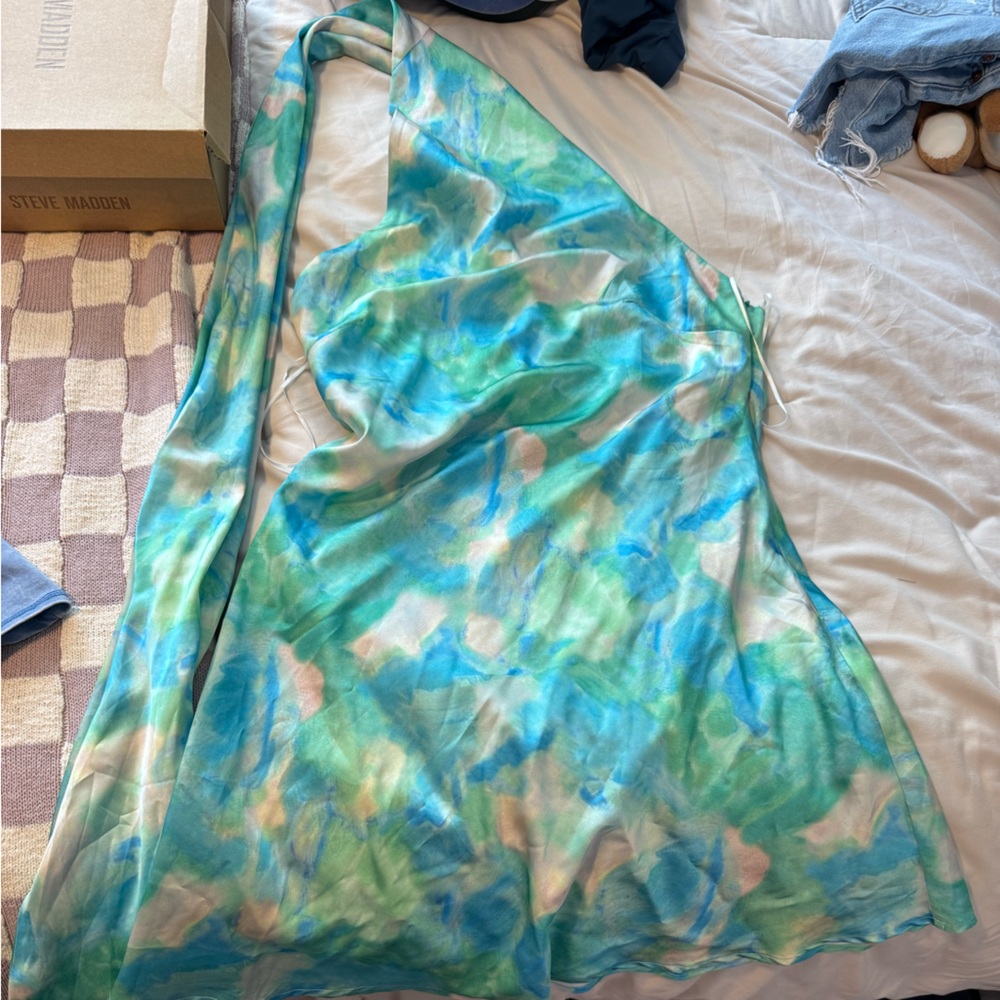 Hello Molly Blue and Green Dress